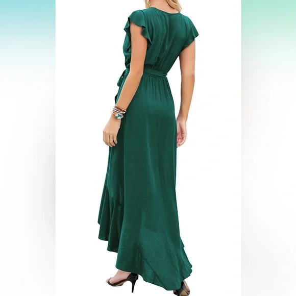 Elegant Green Maxi Dress - Picture 3 of 4